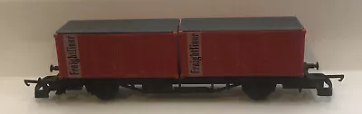 Lima OO Gauge Container Wagon 'Freightliner ‘ With 2 Red Containers. • £8.75