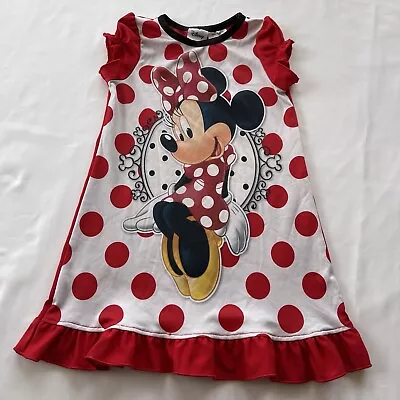 Disney Minnie Mouse 24 Months Baby Girls Nightgown Red Short Sleeves • $7.95