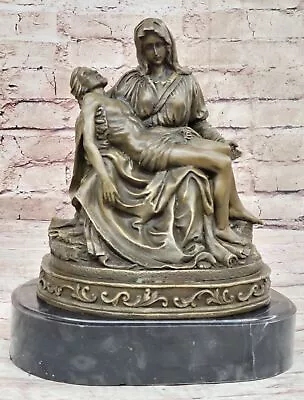 The Pieta Bronze Statue Collect Figurine Museum Christianity Inspiration Sale • $149