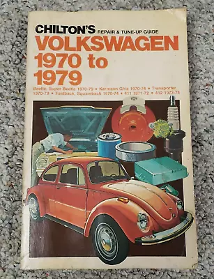 Vintage Chilton’s Volkswagen 1970 To 1979 Repair Tune-Up & Shop Service Manual • $14.89