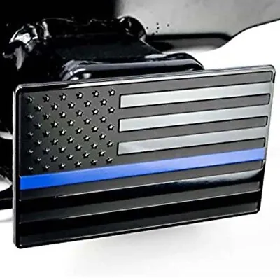 Full Aluminum Trailer Towing Hitch Receiver Cover USA Flag Plug Blue For Jeep • $19.75