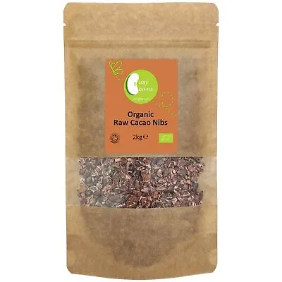 Organic Raw Cacao Nibs - Certified Organic - By Busy Beans Organic (2kg) • £31.99