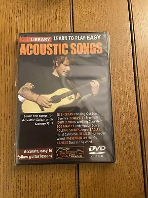 LICK LIBRARY Learn To Play Easy Acoustic Songs TUTORIAL LESSON GUITAR DVD Sealed • £18