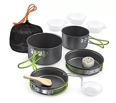 Camping Cookware Set11PCS Camping Cookware Mess Kit With Non-Stick  • $41.10