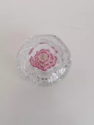 Wedgwood Glass Coalport Paper Weight With Pink Flowers In Limited Number 238 • £45