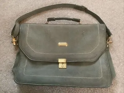 Vintage Green Samsonite Shoulder Bag Briefcase Laptop Bag Messenger • £20