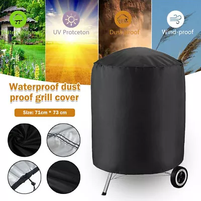 Garden Round BBQ Grill Kettle Cover Outdoor Waterproof Barbecue Smoker CrIXr • $17.39