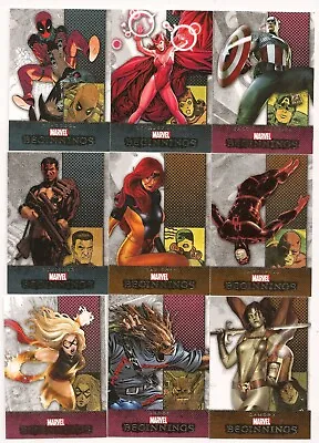 2012 Marvel Beginnings Series 3 Complete Set (180 Cards)    NICE!!! • $100