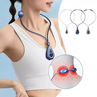 EMS Neck Acupoints Lymphvity Massage DeviceIntelligent Neck Massager With Heat • $10.57