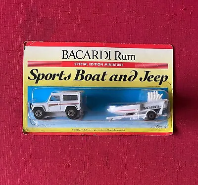 Matchbox Special Edition Land Rover 90 & Sports Boat - Bacardi Rum - 1.62 • £9.99