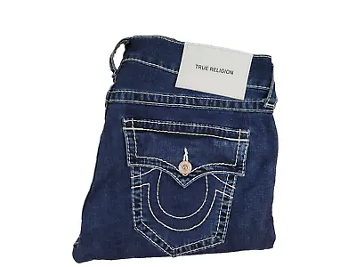 True Religion Jeans Rocco Men’s Size 36 X 31 Dark Wash Blue Flap Pockets • $79.99