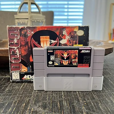 Judge Dredd W/ Box Game Protector Super Nintendo SNES See Photos For Condition • $29.99