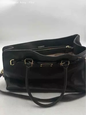 Michael Kors Womens Black Leather Inner Pockets Satchel/Top Handle Bag • $9.99