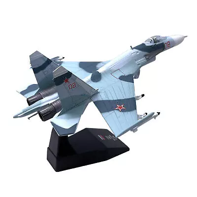 1:100 Scale Simulation Flanker Sukhoi Su-27 Alloy Model W/ Stand Kids Toys • £24.42