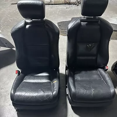 Acura TL Front Left Right Seat Set Black Leather Electric 2005 2006 • $175
