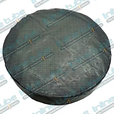 1964-81 Gm Trunk Luggage Compartment Spare Spair Tire Cover Aqua Houndstooth 14 • $59