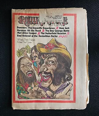 Rolling Stone Magazine #131 March 29 1973 Jack Kerouac Alice Cooper Evel Knievel • $50