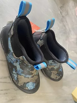 HISEA Men's Deck Boots Waterproof Rubber Rain & Snow Working Ankle Boots • $39.99