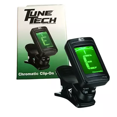 Tune Tech Chromatic Clip-on Tuner Guitar Violin Banjo Ukulele Mandolin TT-5 • $14.29