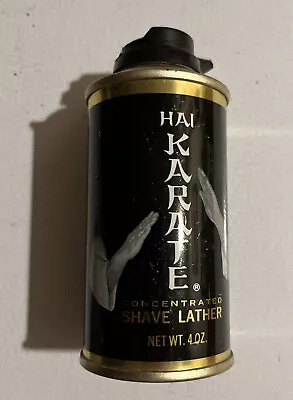 Vintage 1970s HAI Karate Men's Shave Lather Cream Can Tin NOS Full • $49.99