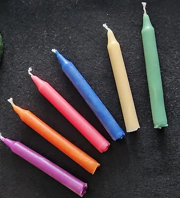 Spell Candles 4  Set Of 10 In 12 Colors. Mini Taper Magic Ritual Chime  • $9.50