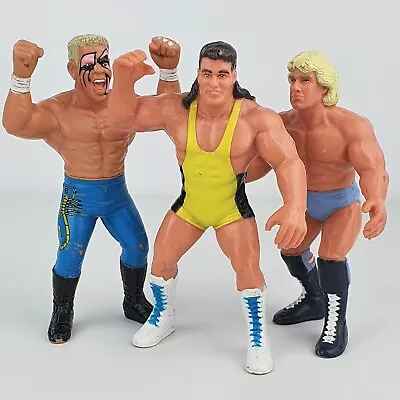 £13.95 • Buy WCW/WWF Galoob Wrestling Figure Bundle 1990 - Sting Rick Flair Scott Steiner