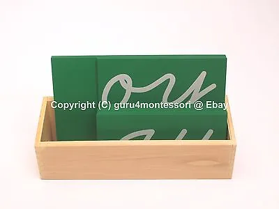 NEW Montessori Language Material - Sandpaper Double Letters Cursive In Box • $26.50