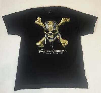 Disney Pirates Of The Caribbean Dead Men Tell No Tales Movie Shirt Men's L • $12.99