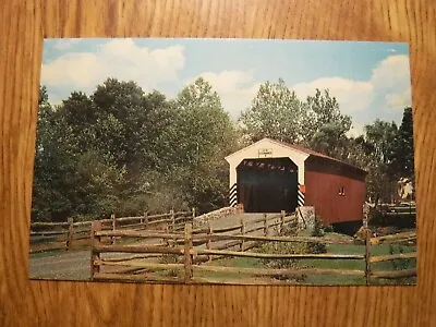 Unused Postcard Willows Wooden Covered Bridge Pa. (5)  • $1.29