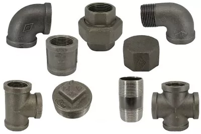 Black Malleable Iron Pipe Fittings  • £1.30