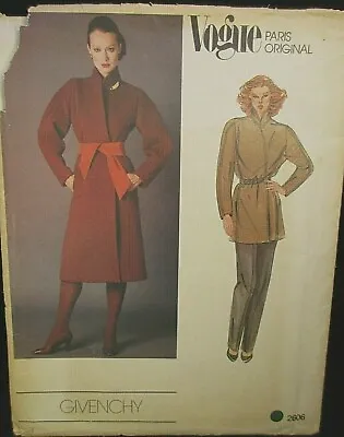 Vogue Paris Original Pattern 2606 Givenchy Size 8 • $30