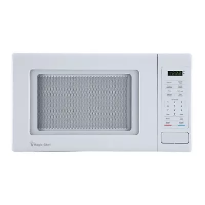 Magic Chef MC99MW 0.9 Cuft Countertop Microwave 900 Watt White With Turntable • $104.82