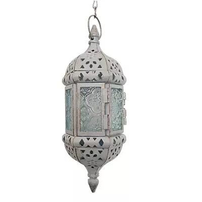 Iron Art Wall Hanging Candle Holder Classic Metal Candle Lantern  Living Room • £15.30