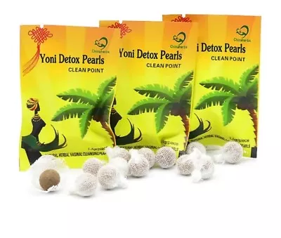 20x Yoni Detox Pearls Vaginal Cleansing Healing Natural Herbal Womb Swab Tampons • $20.99