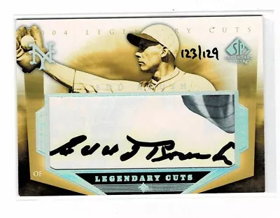 2004 UPPER DECK SP LEGENDARY CUTS EDD ROUSH #d 123/129 - HALL OF FAME • $44.99