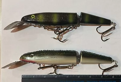 Big Fork Reef Digger Jointed Muskie Crankbaits - Black Perch & TN Shad. 2 LURES. • $35