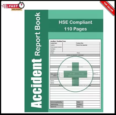 £7.49 • Buy Accident Report Book: A4 - HSE Compliant Accident & Incident Log Book | Health &