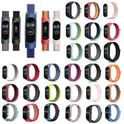 For Xiaomi Mi Band 3/4/5/6/7 Nylon Smart Watch Strap Bracelet Sports Wristband • $3.51