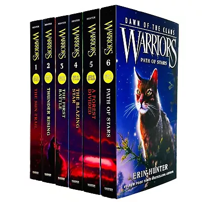 Warriors Cats Dawn Of The Clans Prequel 1-6 Series 5 Books Set By Erin Hunter • £19.97