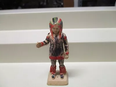 VTG Marx Sitting Bull WOW Painted 60mm Army Men Figure Toy Soldier H37 • $7.95