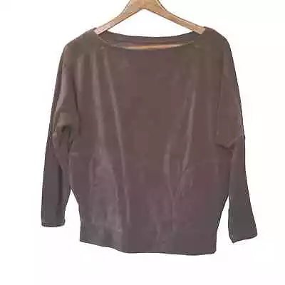 Victoria's Secret Plush & Lush Taupe Velvet Pullover Sweatshirt • $14.99