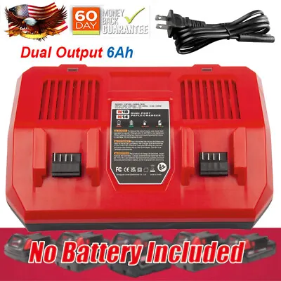 For Milwaukee Tool 48-59-1802 M18 Dual Bay Simultaneous Rapid Battery Charger US • $30.99