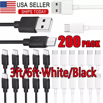 USB Type C Data Cable 5A Fast Charging USB-A To USB-C Charger Lot Cord For Phone • $245.89