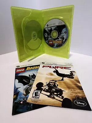 LEGO Batman / PURE Dual Combo (Xbox 360 2008) Cib • $6.99