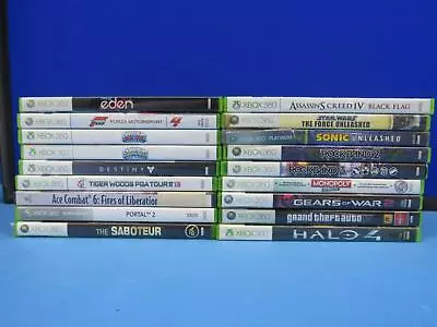 $59.98 • Buy Lot Of 18 Xbox 360 Games GTA Halo Monopoly Sonic Star Wars Portal Rockband