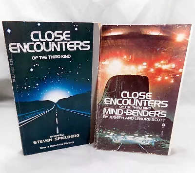 Close Encounters Of The Third Kind Novelization & Mind-Benders Book Spielberg • $12