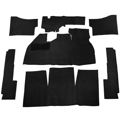 Empi 3910 Black 7 Piece Carpet Kit Vw Bug / Beetle 1969-1972 With Foot Rest • $179.95