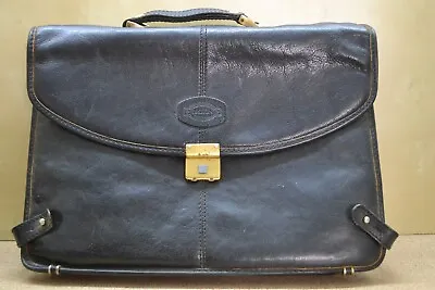STUNNING Vintage Leather Oroton Briefcase COWHIDE Australian Classic • $295