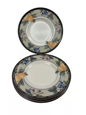 Mikasa Intaglio Garden Harvest Bread  Butter Plates CAC29 Set Of 4 Excellent • $19.94