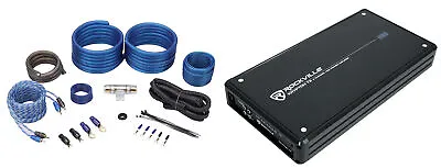 Rockville KRYPTON-T2 2800 Watt Peak / 700w RMS 2 Channel Car Amplifier + Amp Kit • $139.95